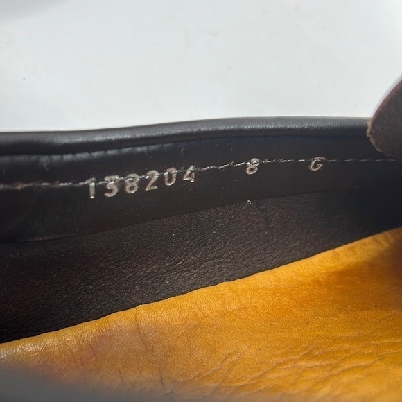 Gucci Men’s Sz 8 Brown Leather Bamboo Horsebit Slip on Loafers - Picture 6 of 14